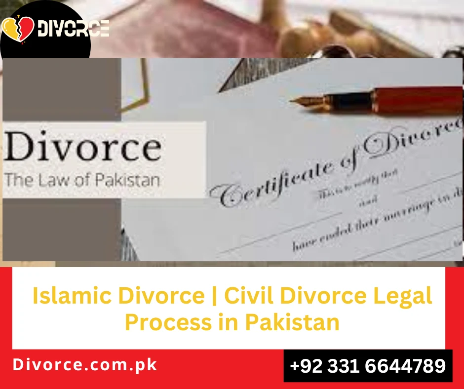 Illustrative divorce certificate and legal paperwork for Pakistan