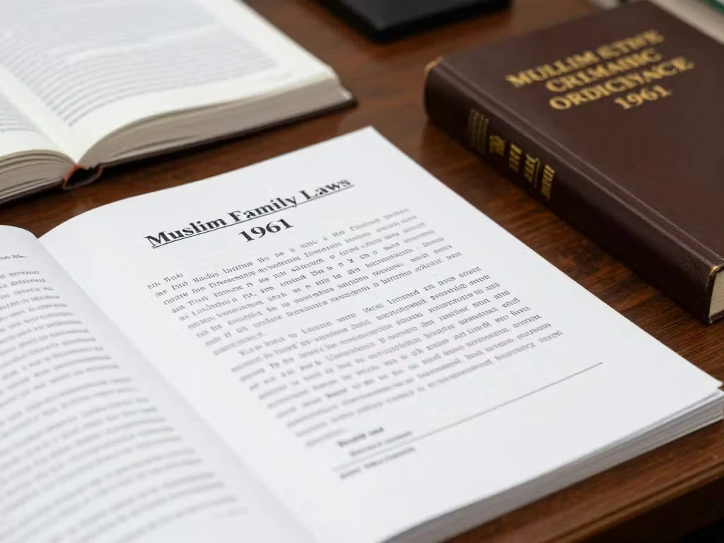 Foreign Divorce Recognition in Pakistan — Supporting Documents Illustrative Muslim family law book and legal documents for foreign divorce recognition in pakistan